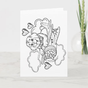 FÄRBE DICH SELBST Valentins-Holiday-Karte Feiertagskarte