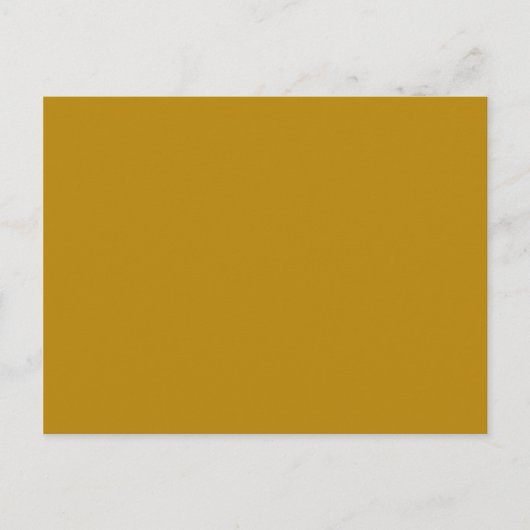 Farbe dunkelgelb postkarte (Vorderseite)