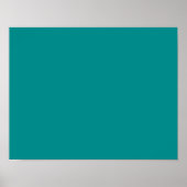 Farbe dunkler Cyan Poster (Vorne)