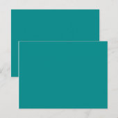 Farbe dunkler Cyan Postkarte (Vorne/Hinten)