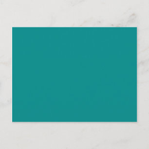 Farbe dunkler Cyan Postkarte