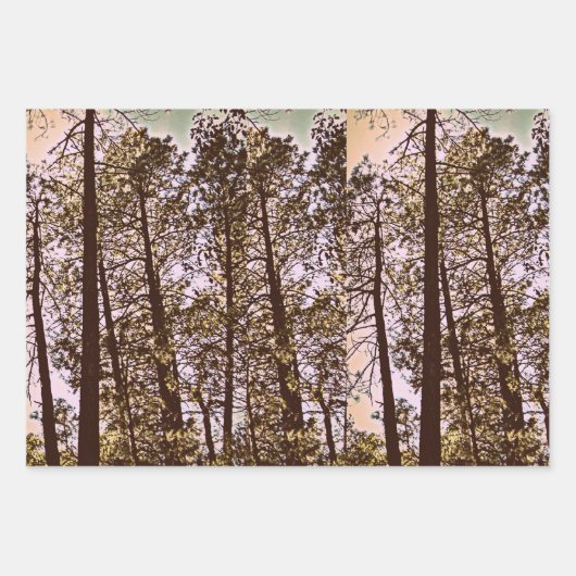 Farbe durch die Bäume Geschenkpapier Set (Vorderseite 2)