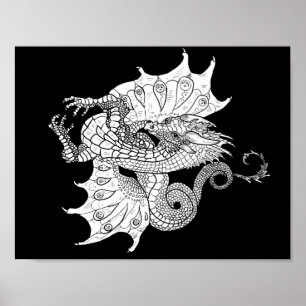 Farbe eines eigenen Art Dragon Poster