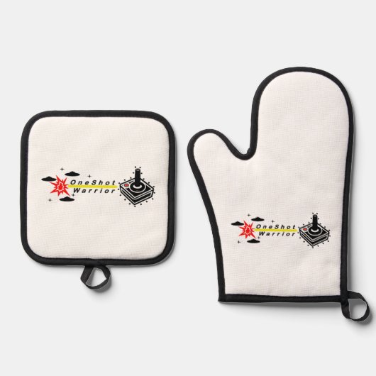 Farbe eines Shot Warrior Ofenhandschuh & Topflappen-Set (Vorderseite)