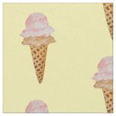 Farbe Eiscreme (gelb) Stoff (Nahaufnahme)