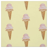 Farbe Eiscreme (gelb) Stoff (Muster)