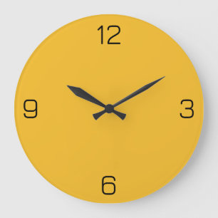 Farbe Eiweiß Gelb F4BB29 Farbe Wählen Sie Ihren Na Große Wanduhr