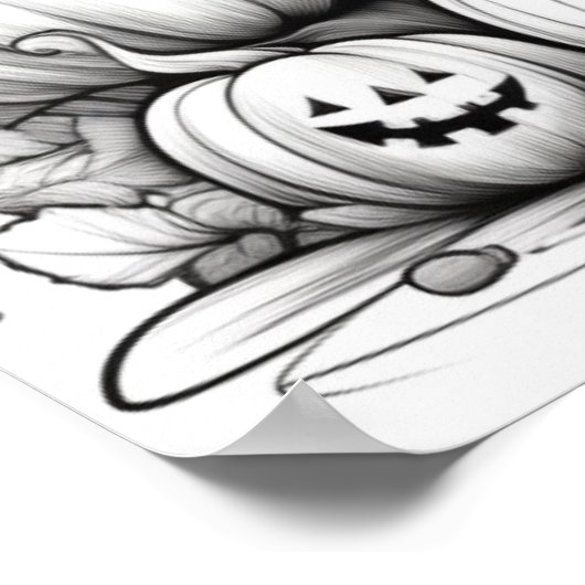 Farbe es sich selbst Baby Scarecrow Poster (Ecke)