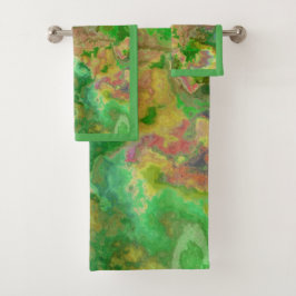 Farbe Farbe Farbe Farbe Schlag Grün Gelb Türkis Badhandtuch Set