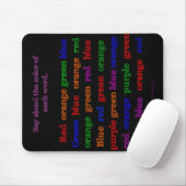 Farbe fasst Illusion Mousepad ab (Mit Mouse)