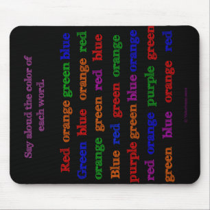 Farbe fasst Illusion Mousepad ab