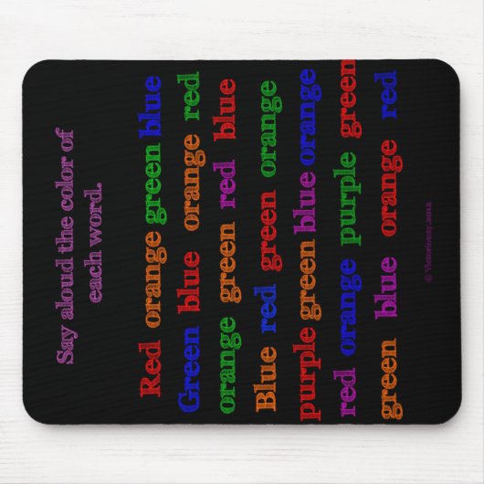 Farbe fasst Illusion Mousepad ab (Vorne)