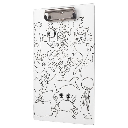 Farbe - Foto "unter dem Meer" Klemmbrett (Links)