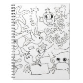 Farbe - Foto "unter dem Meer" Notizblock (Vorderseite)