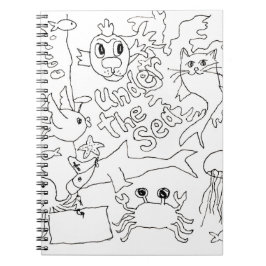 Farbe - Foto "unter dem Meer" Notizblock