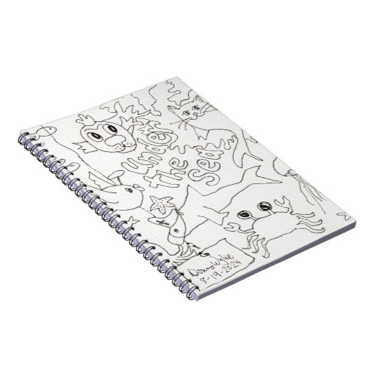 Farbe - Foto "unter dem Meer" Notizblock (Rechte Seite)