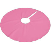 Farbe Französisch rosa Polyester Weihnachtsbaumdecke (Schrägansicht)