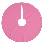 Farbe Französisch rosa Polyester Weihnachtsbaumdecke (Vorderseite)