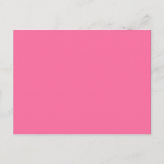 Farbe Französisch rosa Postkarte (Vorderseite)
