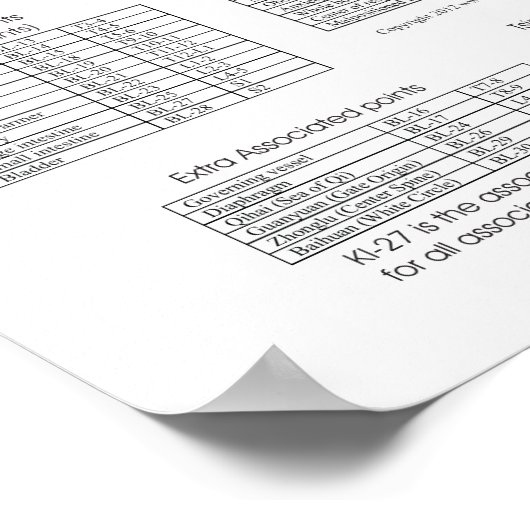 Farbe: Fünf-Elemente-Akupunktionspaket Poster (Ecke)