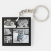 Farbe fünf FotoCollage Schlüsselanhänger (Rückseite)