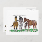 Farbe für alle Saisons Postkarte (Vorne/Hinten)