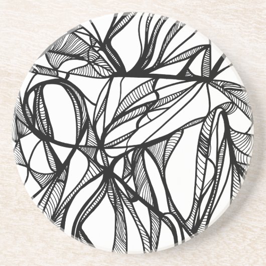 Farbe für den eigenen Sandsteinkreislauf Untersetz Getränkeuntersetzer (Vorne)