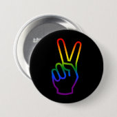 Farbe für den handgesiegten LGBT-Regenbogenfarben Button (Vorne & Hinten)