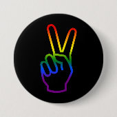 Farbe für den handgesiegten LGBT-Regenbogenfarben Button (Vorderseite)