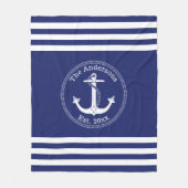 Farbe für den weißen Ankernamen auswählen Fleecedecke (Vorderseite)