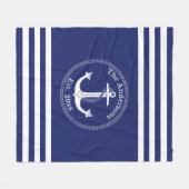 Farbe für den weißen Ankernamen auswählen Fleecedecke (Vorderseite (Horizontal))