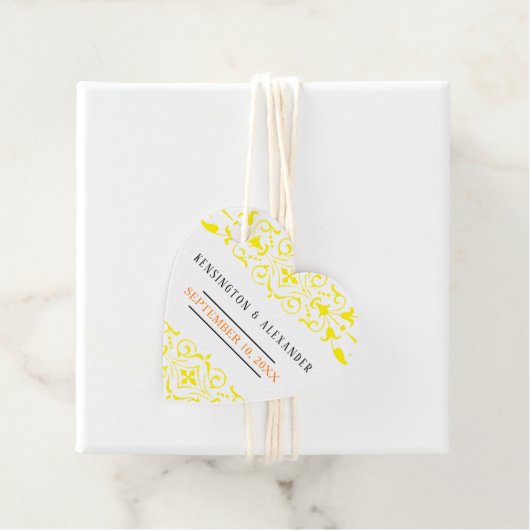 Farbe für die Änderung des Hochzeitgast auf String Geschenkanhänger (Beispiel)