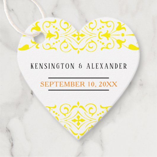 Farbe für die Änderung des Hochzeitgast auf String Geschenkanhänger (Vorderseite)