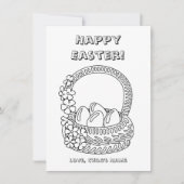 Farbe für Kinder - ein glücklicher Osterkorb (Vorderseite)