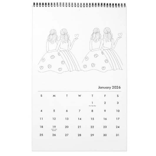 Farbe für sich kalender (Jan 2026)