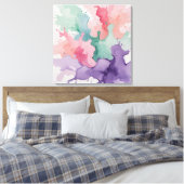Farbe für Wasserfarbe - Abstrakte Energie in Vibra Leinwanddruck (Insitu (Schlafzimmer))
