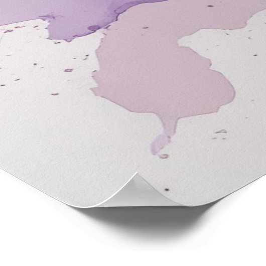 Farbe für Wasserfarbe - Abstrakte Energie in Vibra Poster (Ecke)