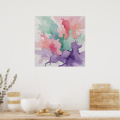 Farbe für Wasserfarbe - Abstrakte Energie in Vibra Poster (Küche)