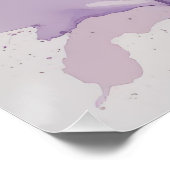 Farbe für Wasserfarbe - Abstrakte Energie in Vibra Poster (Ecke)