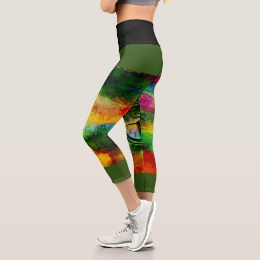 Farbe gemischt capri leggings (Links)