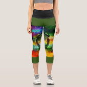 Farbe gemischt capri leggings (Vorderseite)