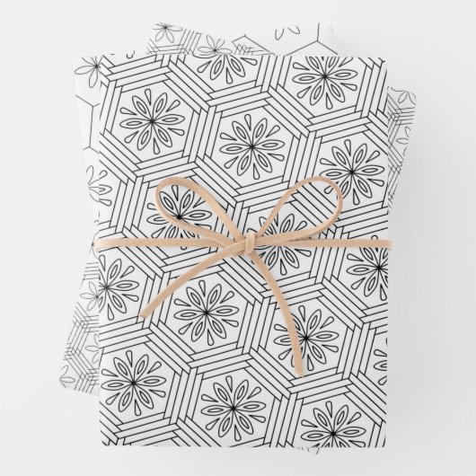 Farbe Geschenkpapier Set (Beispiel)