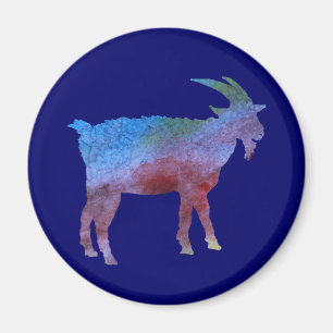 Farbe gewaschene Ziegen Magnet