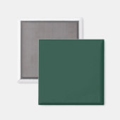 Farbe Grün 1E4B3B mit Bildoption Magnet (Vorderseite/Rückseite)
