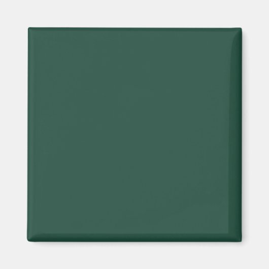 Farbe Grün 1E4B3B mit Bildoption Magnet (Vorne)