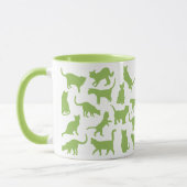Farbe Grün der Katzen Tasse (Links)