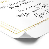 Farbe Grün Rosa Rosa Farbe Datum Nacht Zeichen Poster (Ecke)