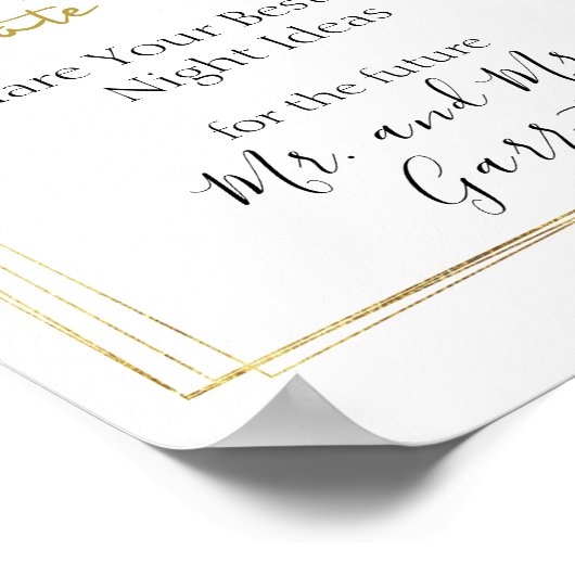 Farbe Grün Rosa Rosa Farbe Datum Nacht Zeichen Poster (Ecke)