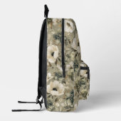 Farbe Grün und Creme Bedruckter Rucksack (Links)