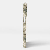 Farbe Grün und Creme iPhone Hülle (Rechte Seite)